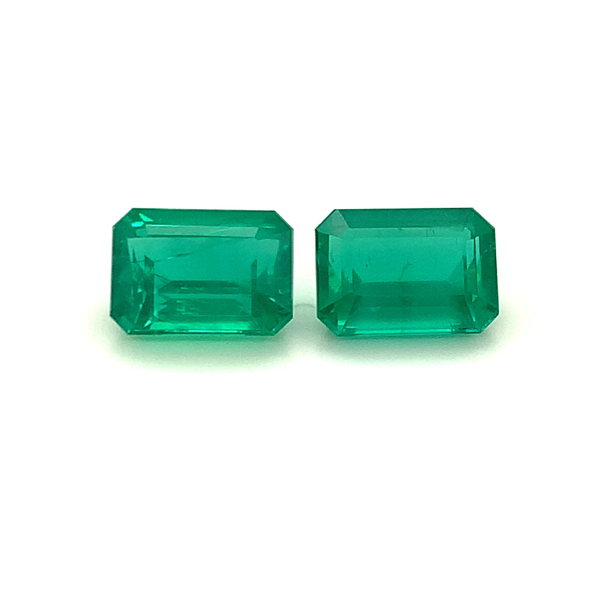Octagon Emerald Pair (2 pc 12.10 ct)