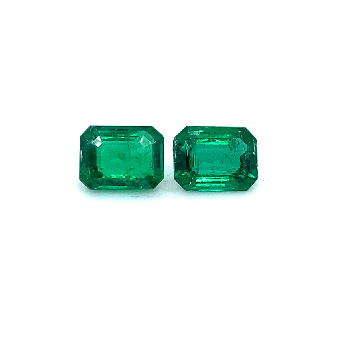 Octagon Emerald Pair (2 pc 2.52 ct)