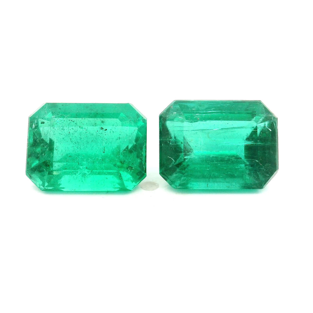 9.87x7.38x5.69mm Octagon Emerald (2 pc 6.21 ct)