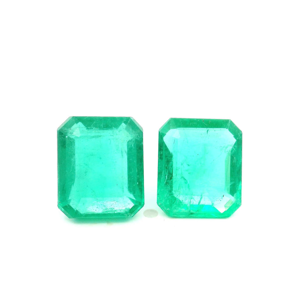 10.50x9.00x5.30mm Octagon Emerald (2 pc 6.94 ct)