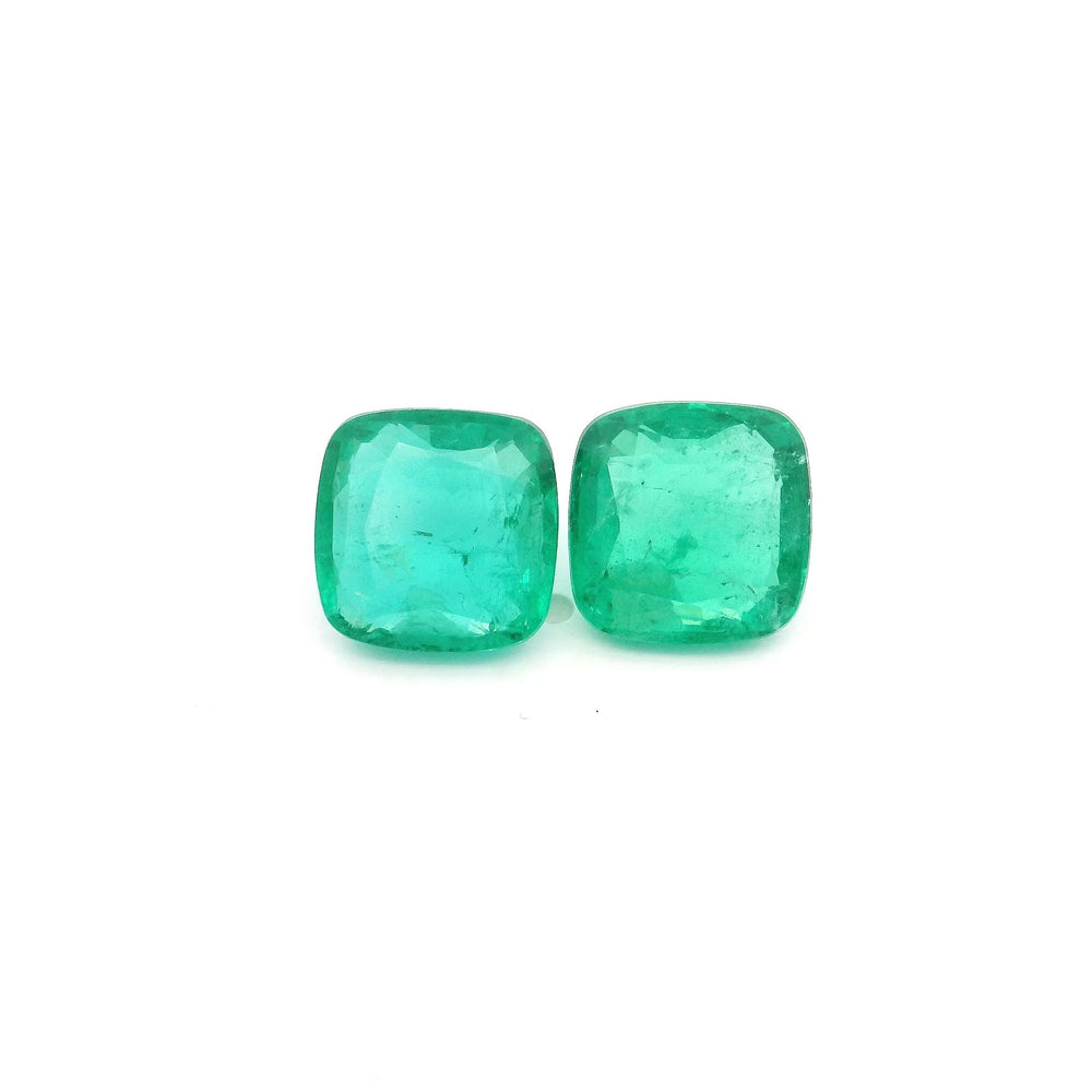 8.92x8.94x0.00mm Cushion Emerald (2 pc 6.01 ct)