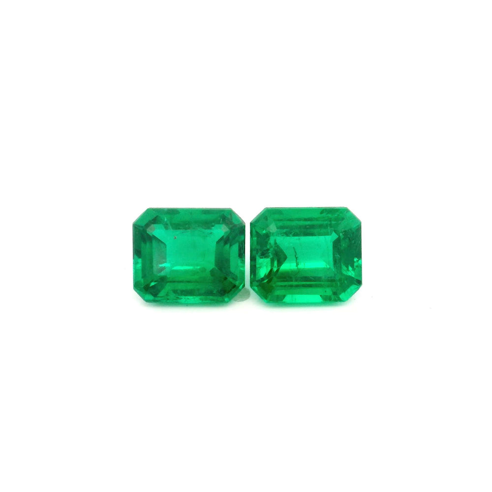 8.07x6.81x4.56mm Octagon Emerald (2 pc 3.57 ct)