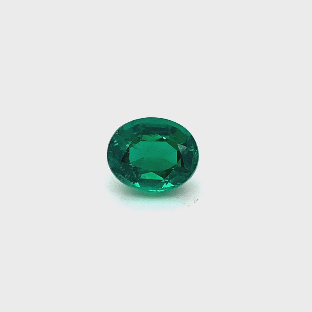 
                  
                    Load and play video in Gallery viewer, 11.07x9.05x7.61mm Oval Emerald (1 pc 4.98 ct)
                  
                