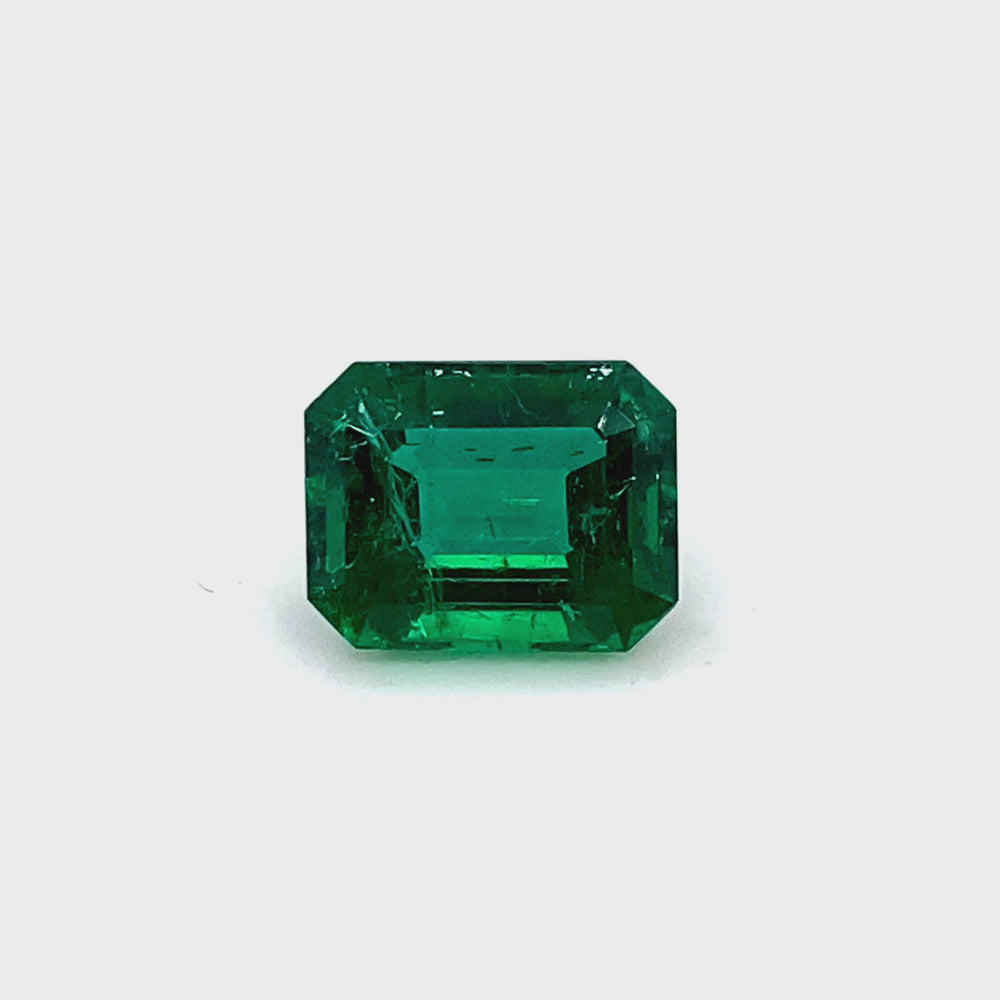 
                  
                    Load and play video in Gallery viewer, 11.14x8.78x5.78mm Octagon Emerald (1 pc 3.96 ct)
                  
                