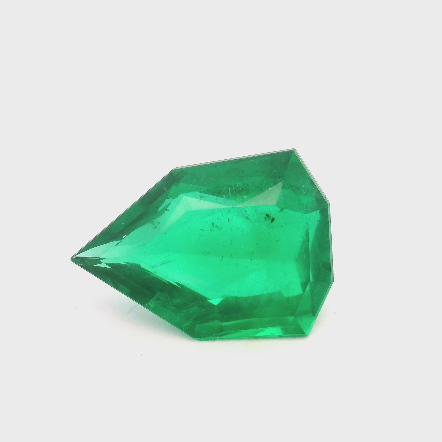 
                  
                    Load and play video in Gallery viewer, 16.97x12.25x7.55mm Fancy Cut Emerald (1 pc 8.42 ct)
                  
                