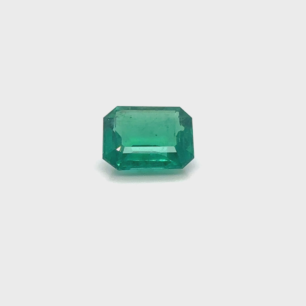 
                  
                    Load and play video in Gallery viewer, 11.24x9.21x5.41mm Octagon Emerald (1 pc 4.32 ct)
                  
                