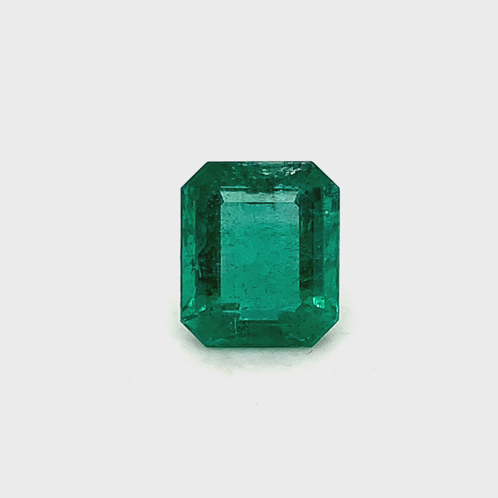 
                  
                    Load and play video in Gallery viewer, 11.84x10.07x6.24mm Octagon Emerald (1 pc 5.67 ct)
                  
                