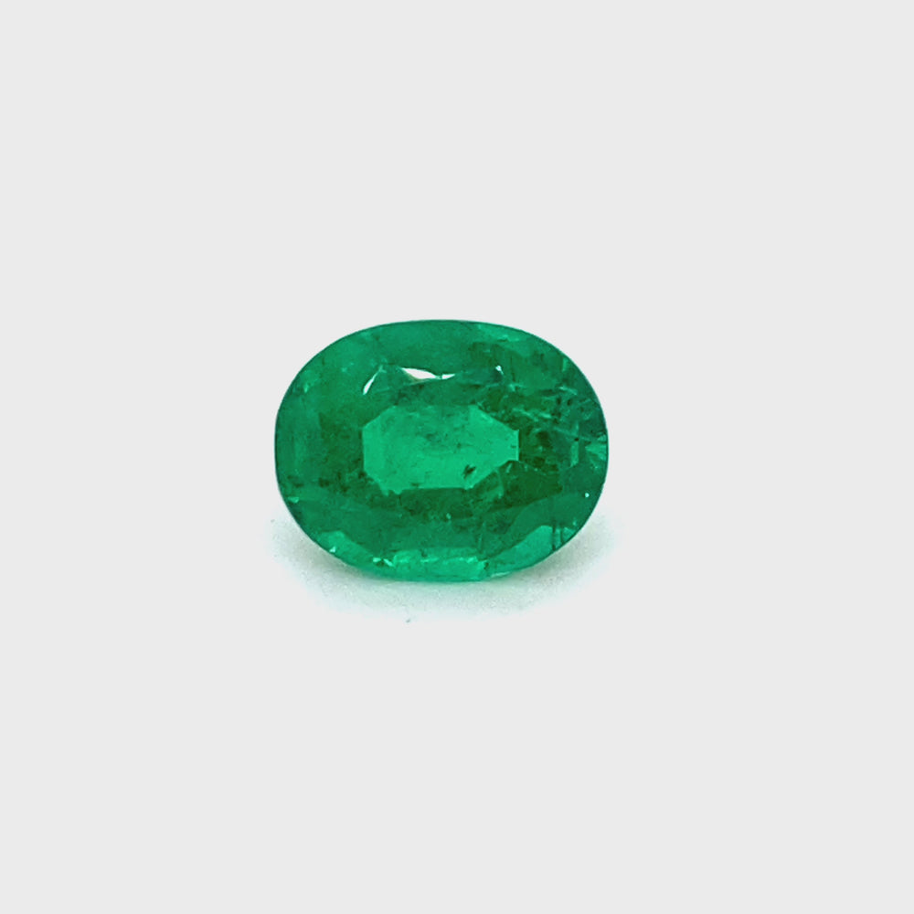 
                  
                    Load and play video in Gallery viewer, 10.78x8.42x5.82mm Oval Emerald (1 pc 3.10 ct)
                  
                