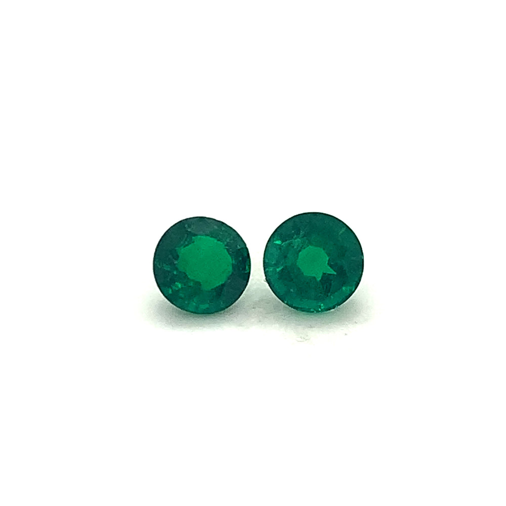 6.50x0.00x0.00mm Round Emerald (1 pc 0.91 ct)