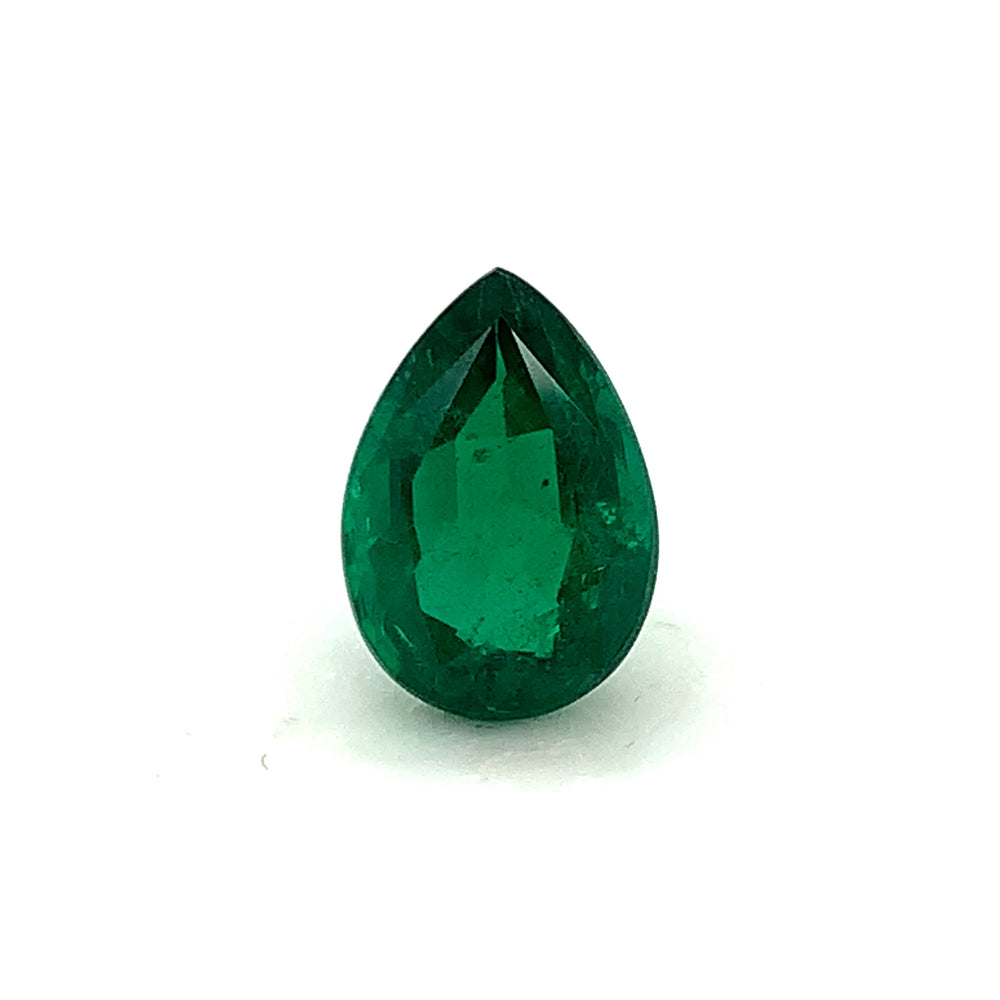 15.33x10.77x7.43mm Pear-shaped Emerald (1 pc 7.06 ct)