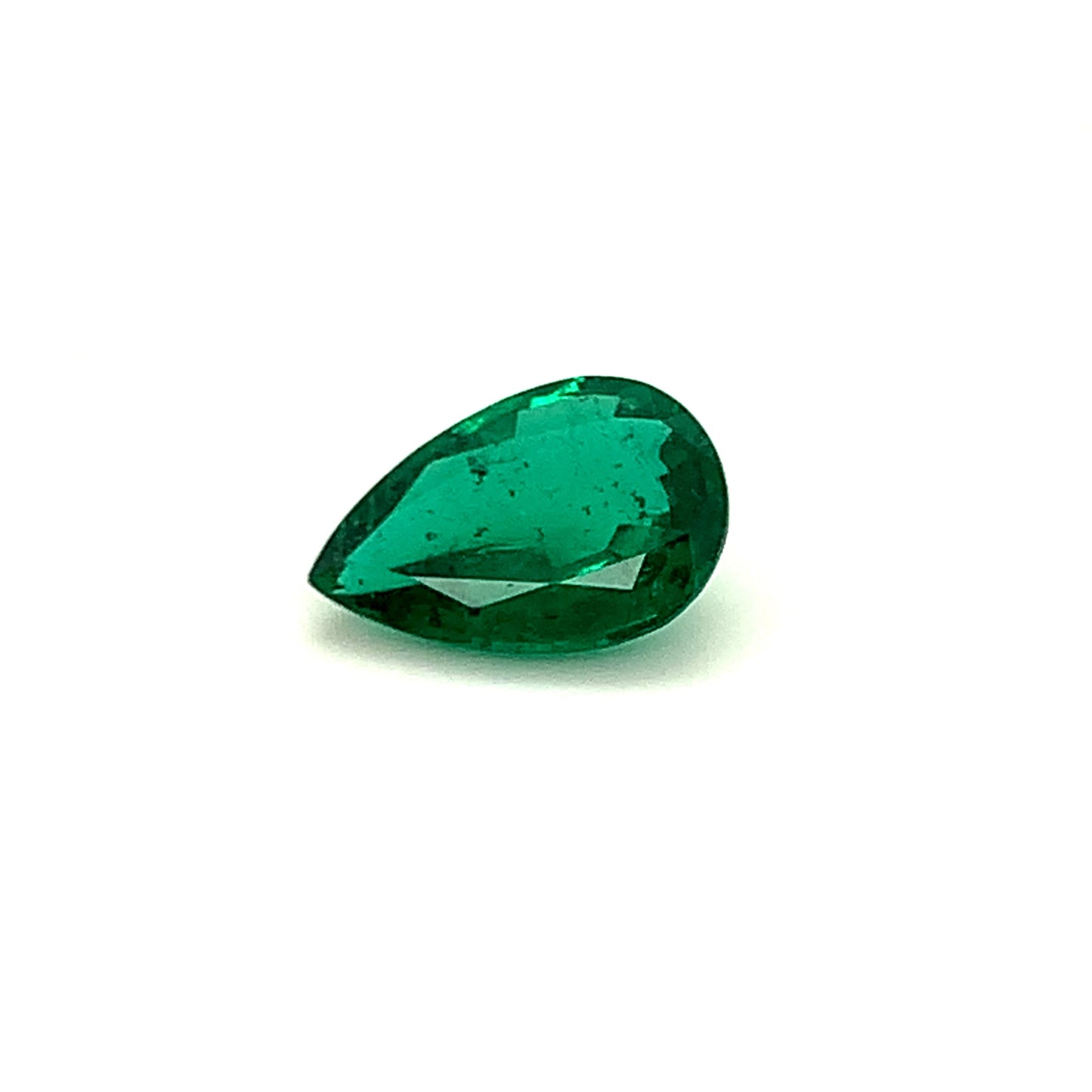 15.65x10.62x5.39mm Pear-shaped Emerald (1 pc 4.90 ct)