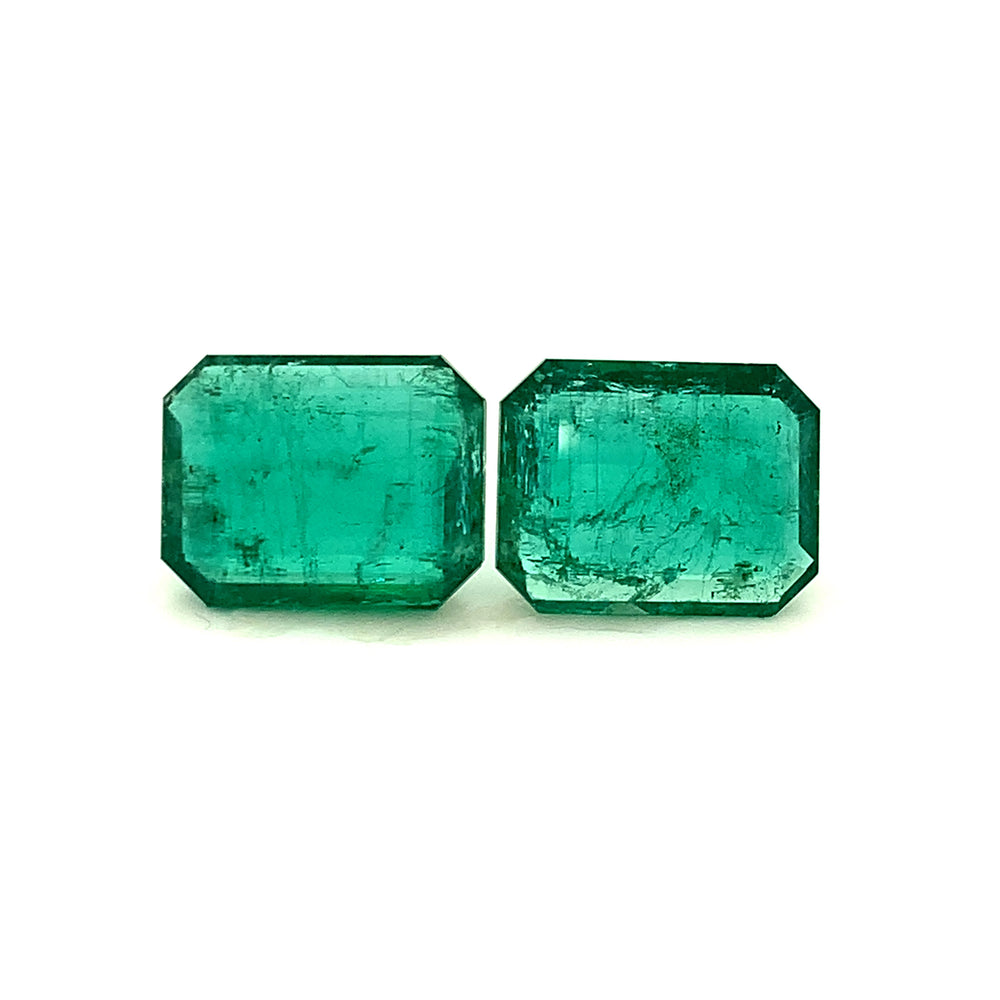 21.40x16.90x0.00mm Octagon Emerald (2 pc 39.02 ct)