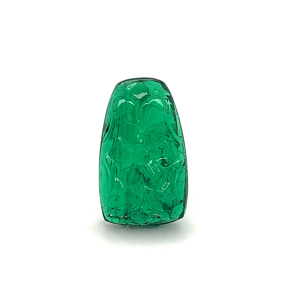 21.18x12.70x4.57mm Carving Emerald (1 pc 10.96 ct)