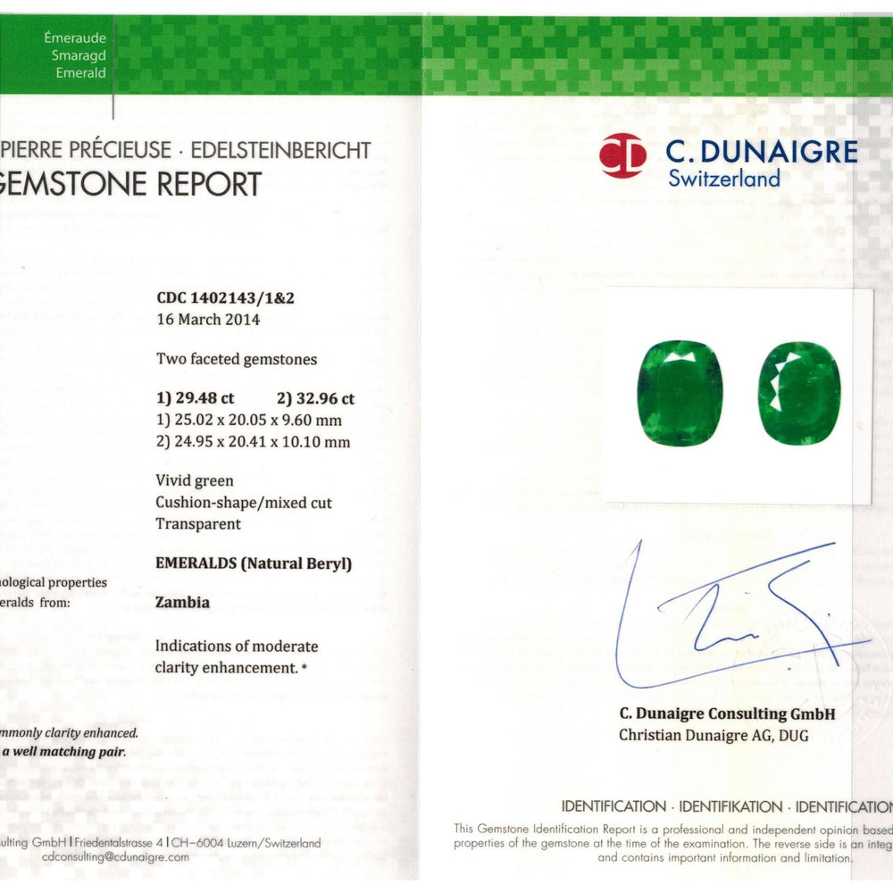 
                  
                    25.02x20.05x9.60mm Cushion Emerald (2 pc 62.44 ct)
                  
                