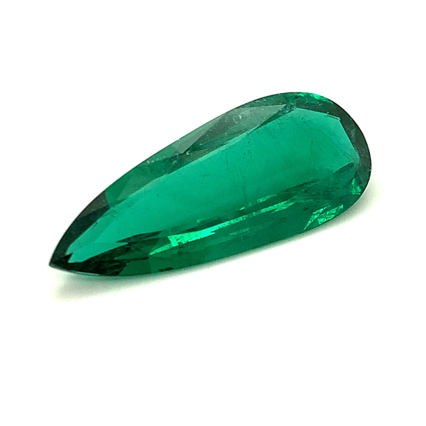 40.11x16.19x7.34mm Pear-shaped Emerald (1 pc 27.82 ct)