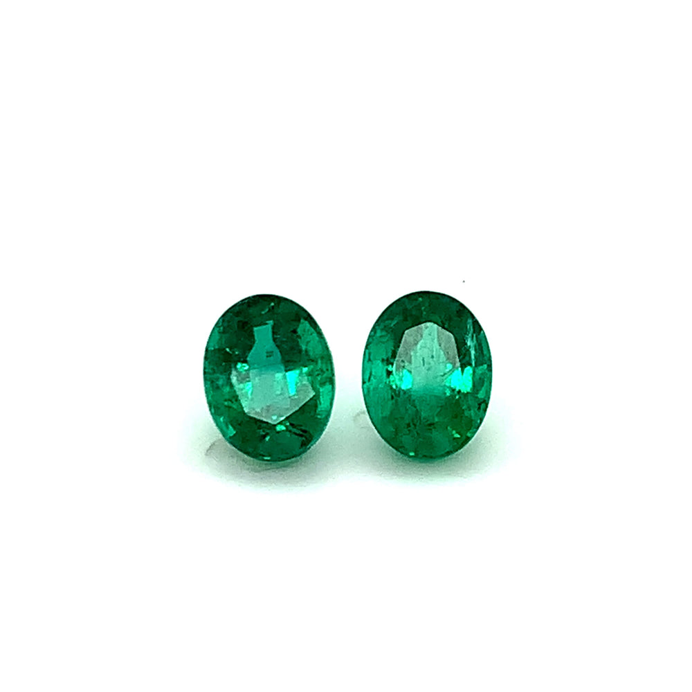 9.59x7.38x5.25mm Oval Emerald (2 pc 4.64 ct)
