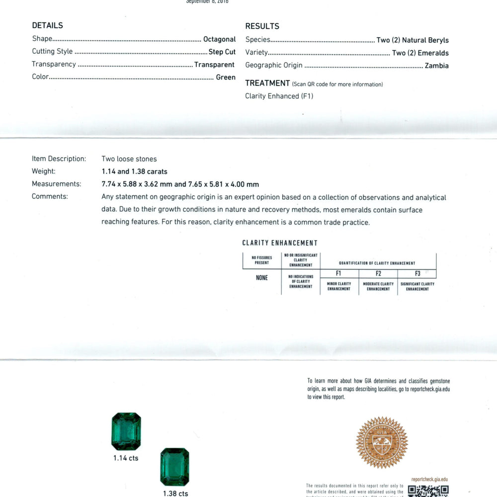 
                  
                    7.74x5.88x3.62mm Octagon Emerald (2 pc 2.52 ct)
                  
                