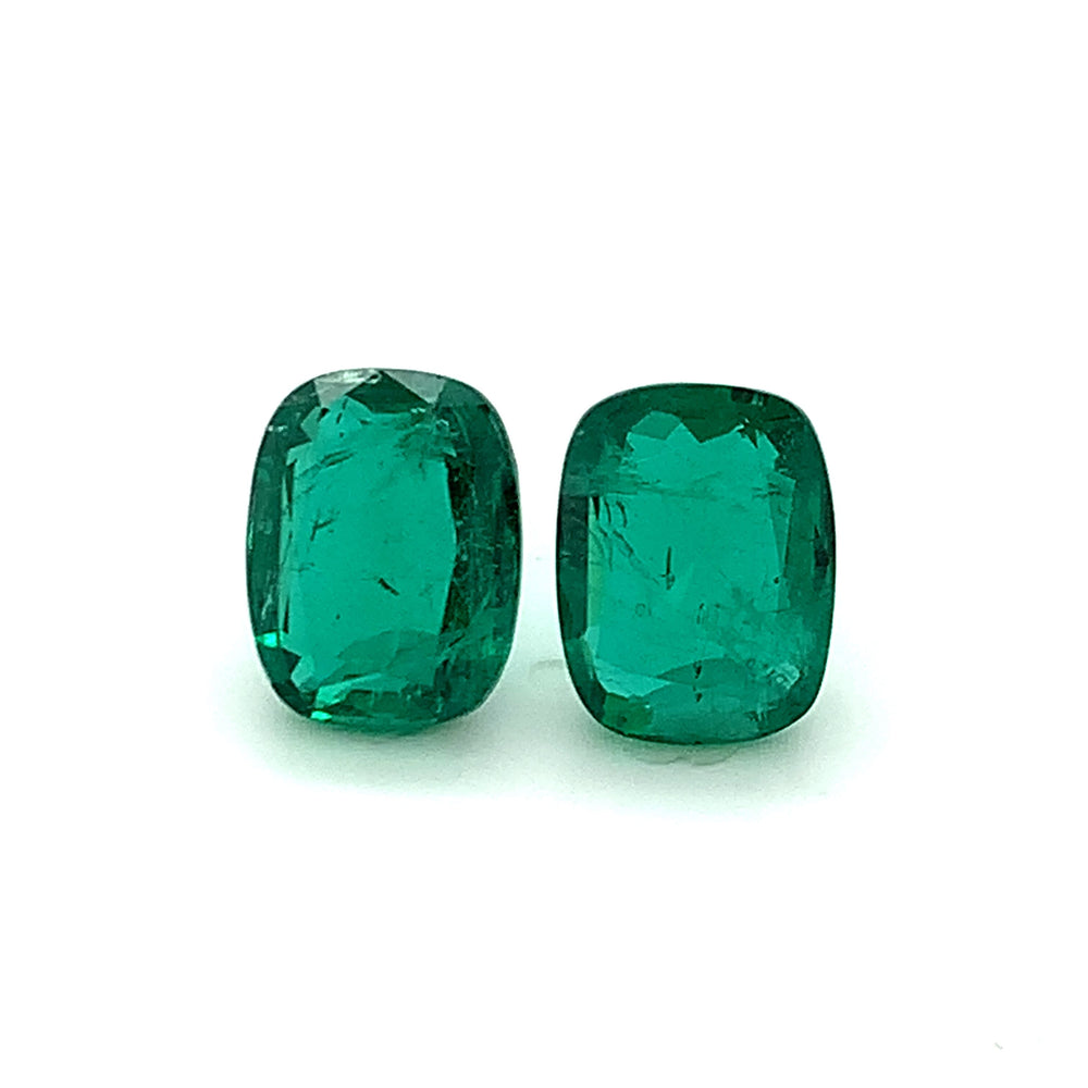 13.01x10.01x5.67mm Cushion Emerald (2 pc 11.69 ct)