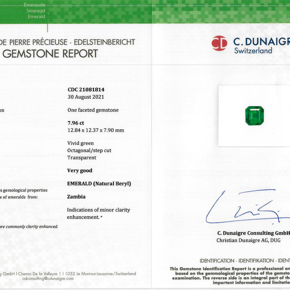 
                  
                    12.84x12.37x7.90mm Octagon Emerald (1 pc 7.96 ct)
                  
                