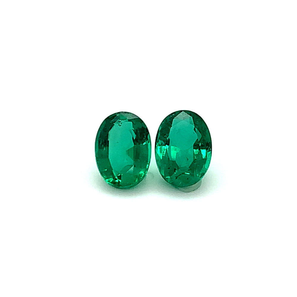 10.45x7.68x5.53mm Oval Emerald (2 pc 5.14 ct)