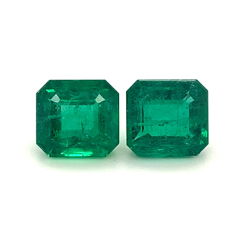 11.83x10.99x7.26mm Octagon Emerald (2 pc 15.01 ct)