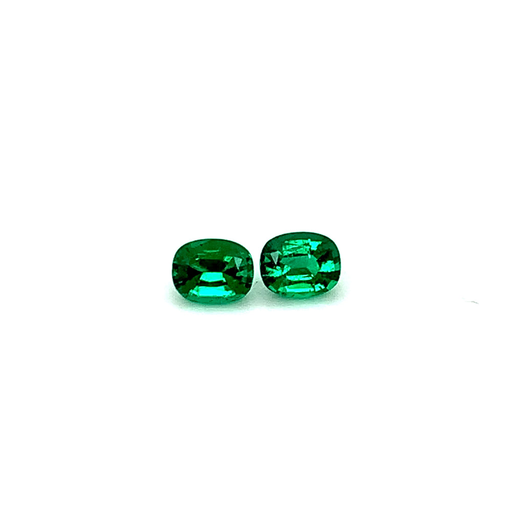 6.30x5.10x0.00mm Cushion Emerald (2 pc 1.45 ct)