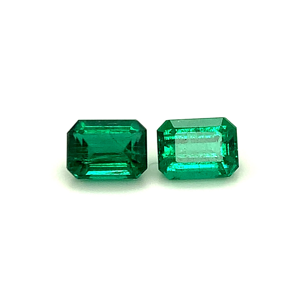 9.80x7.40x0.00mm Mixed Emerald (2 pc 6.21 ct)
