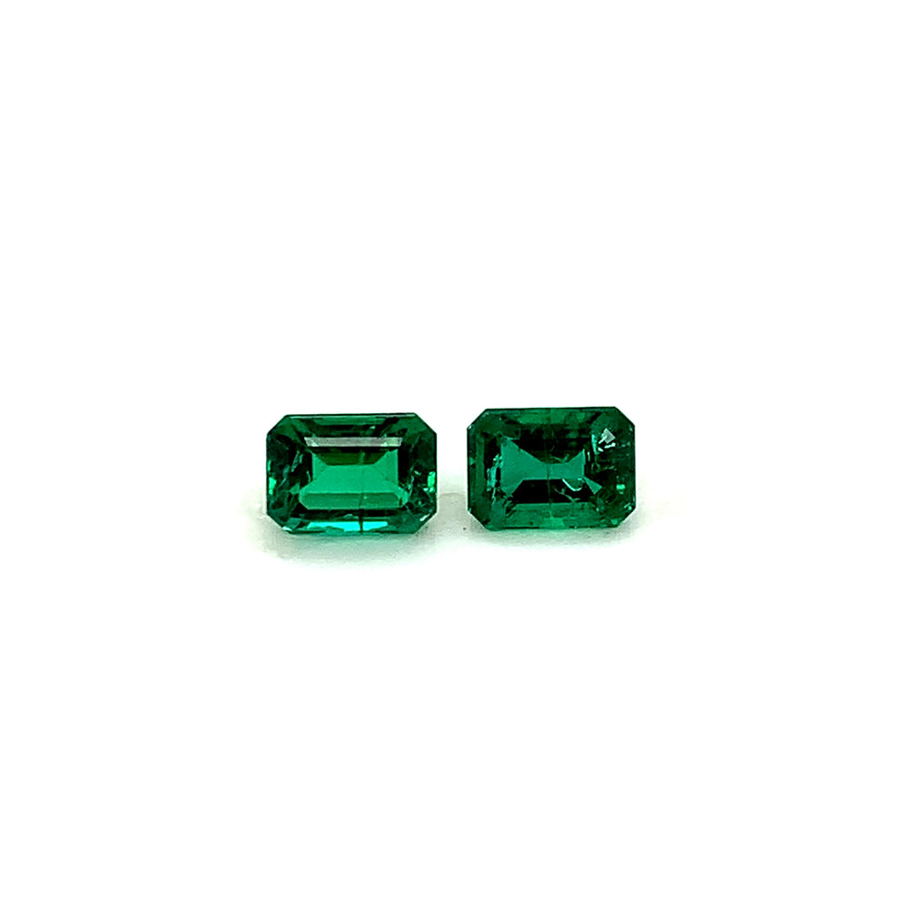 8.00x6.00x0.00mm Octagon Emerald (2 pc 2.89 ct)