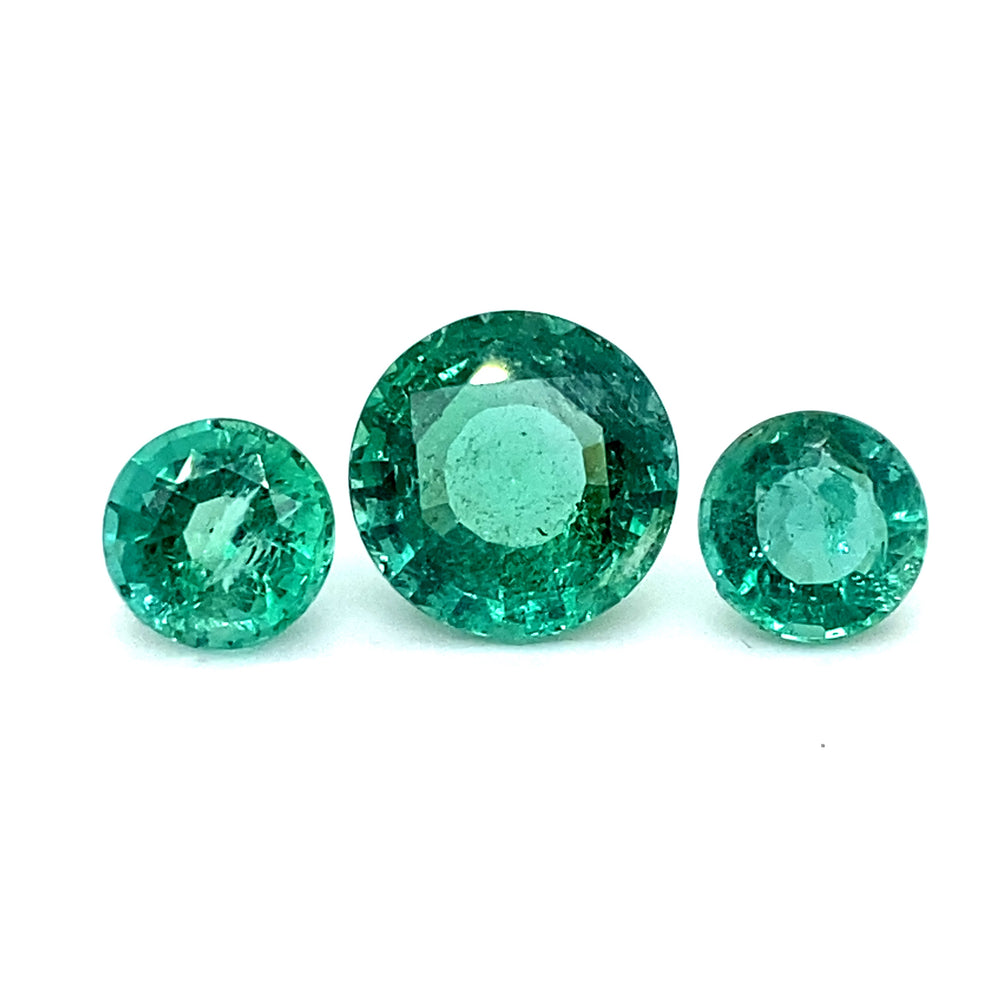 
                  
                    Round Emerald (3 pc 9.80 ct)
                  
                