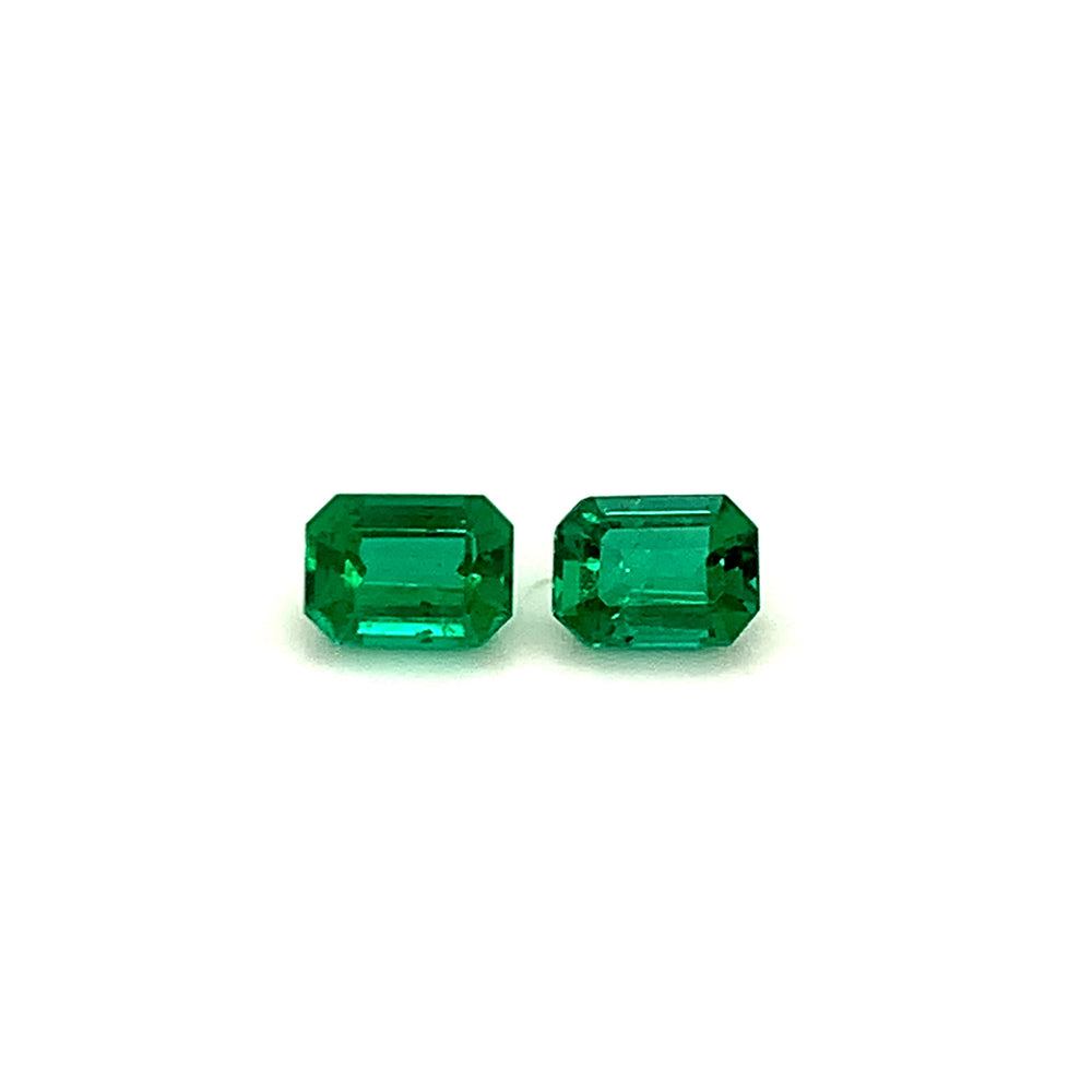 6.70x4.90x0.00mm Octagon Emerald (2 pc 1.60 ct)