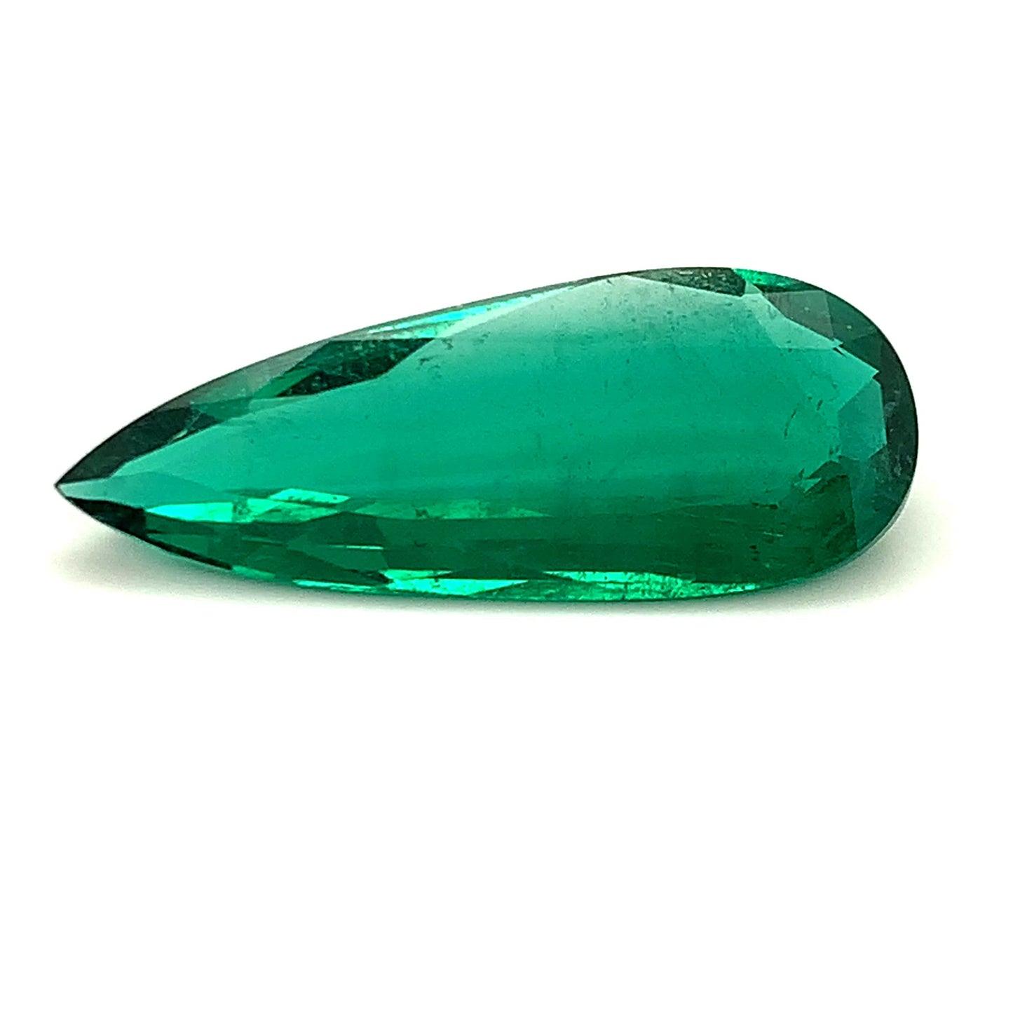
                  
                    Load and play video in Gallery viewer, 40.11x16.19x7.34mm Pear-shaped Emerald (1 pc 27.82 ct)
                  
                