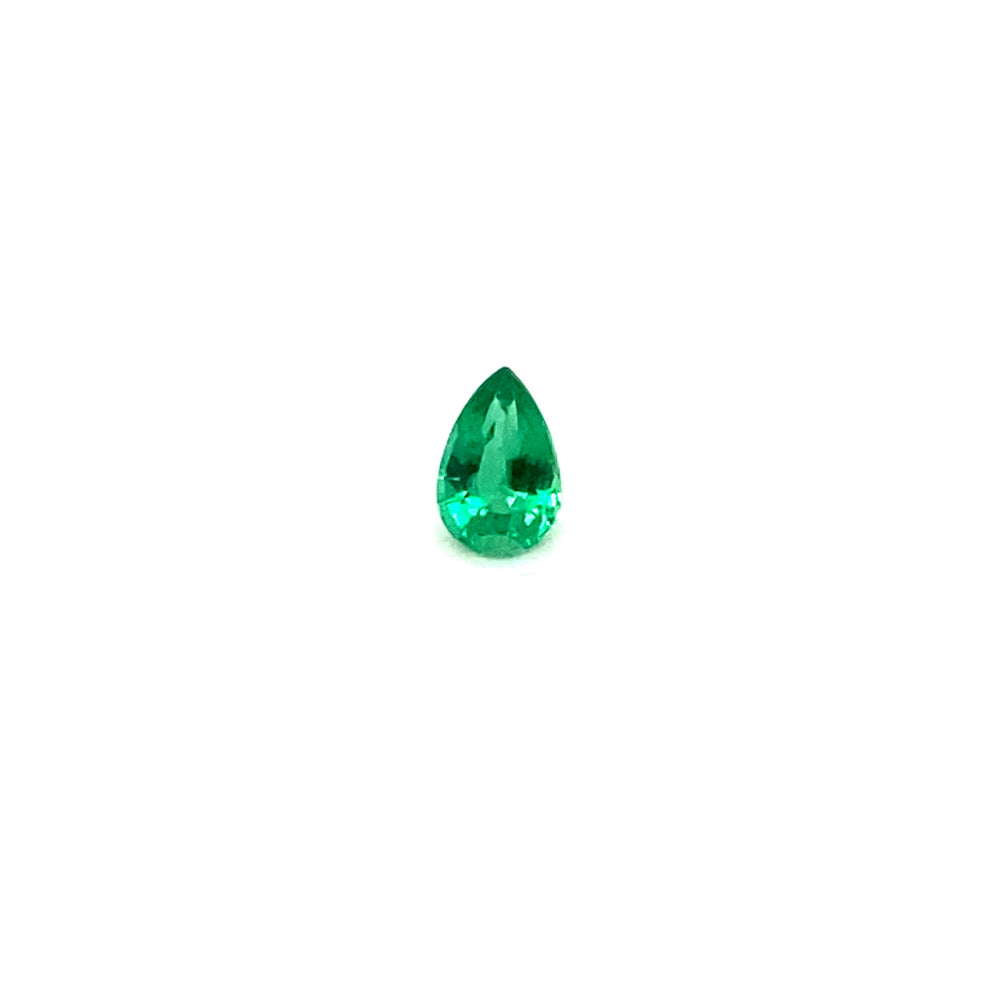 5.85x3.88x2.77mm Pear-shaped Emerald (1 pc 0.33 ct)