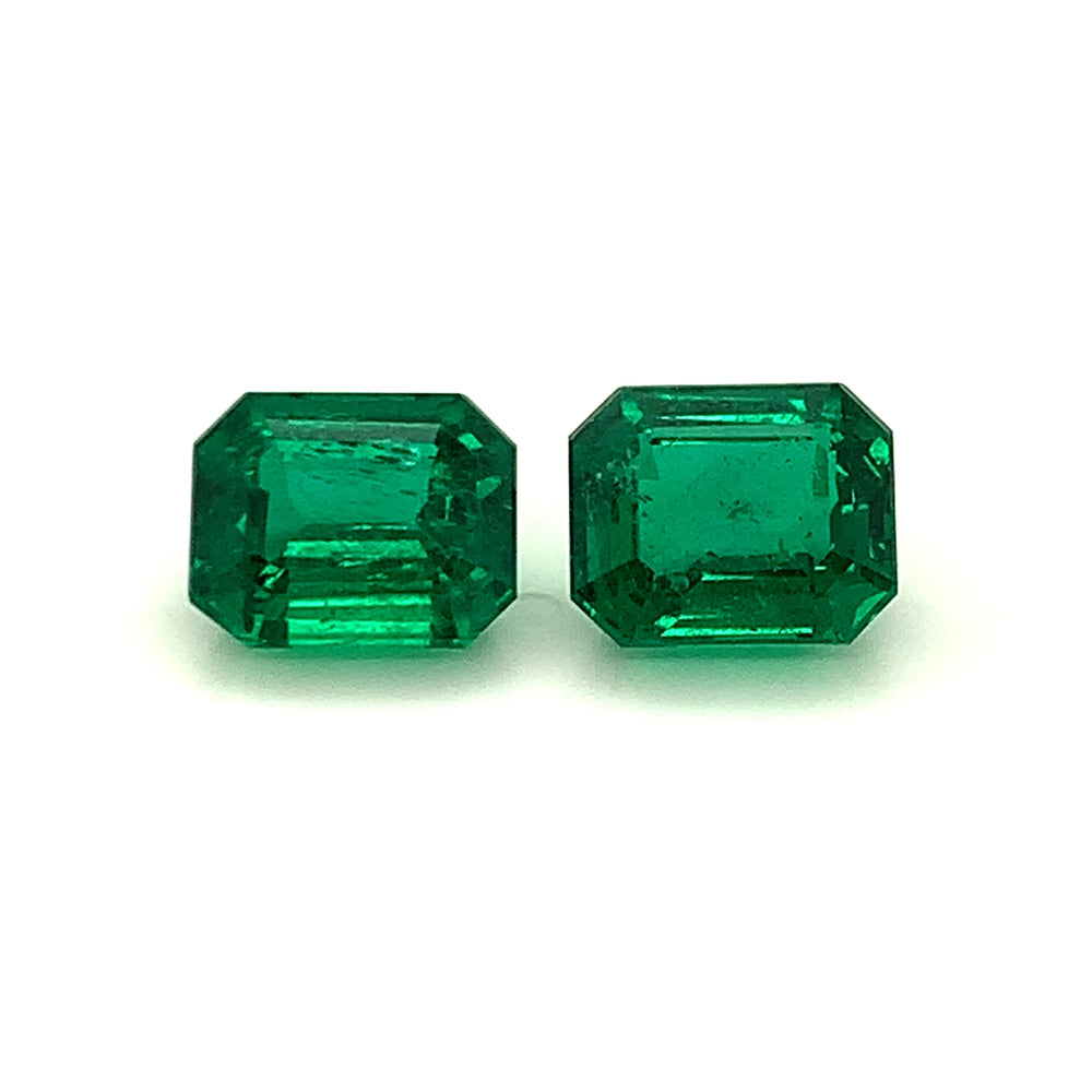 11.01x9.02x6.58mm Octagon Emerald (2 pc 9.97 ct)