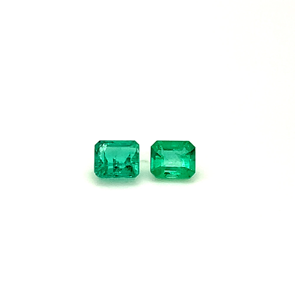 6.00x5.40x0.00mm Octagon Emerald (2 pc 1.52 ct)