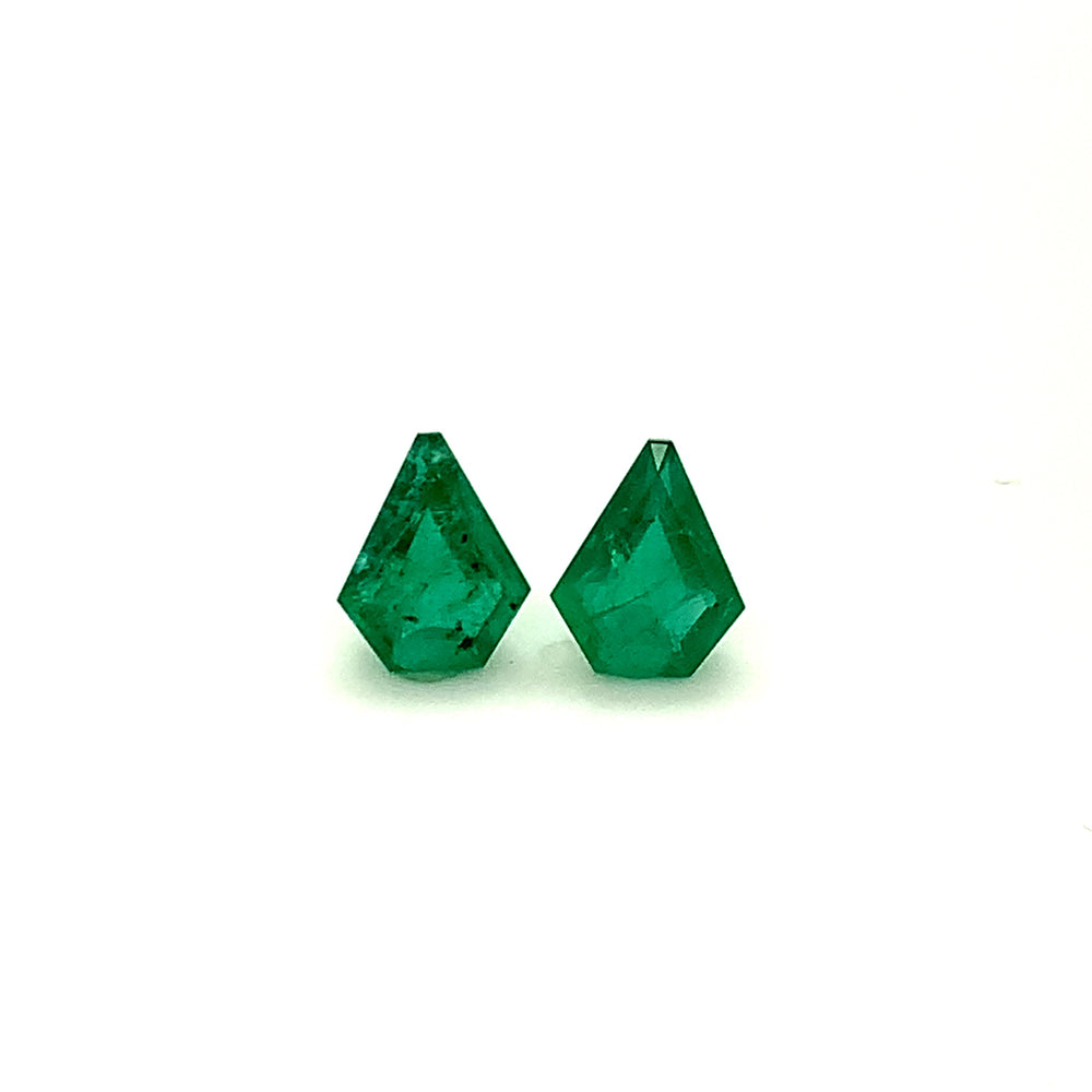 10.10x8.00x0.00mm Fancy Cut Emerald (2 pc 3.43 ct)