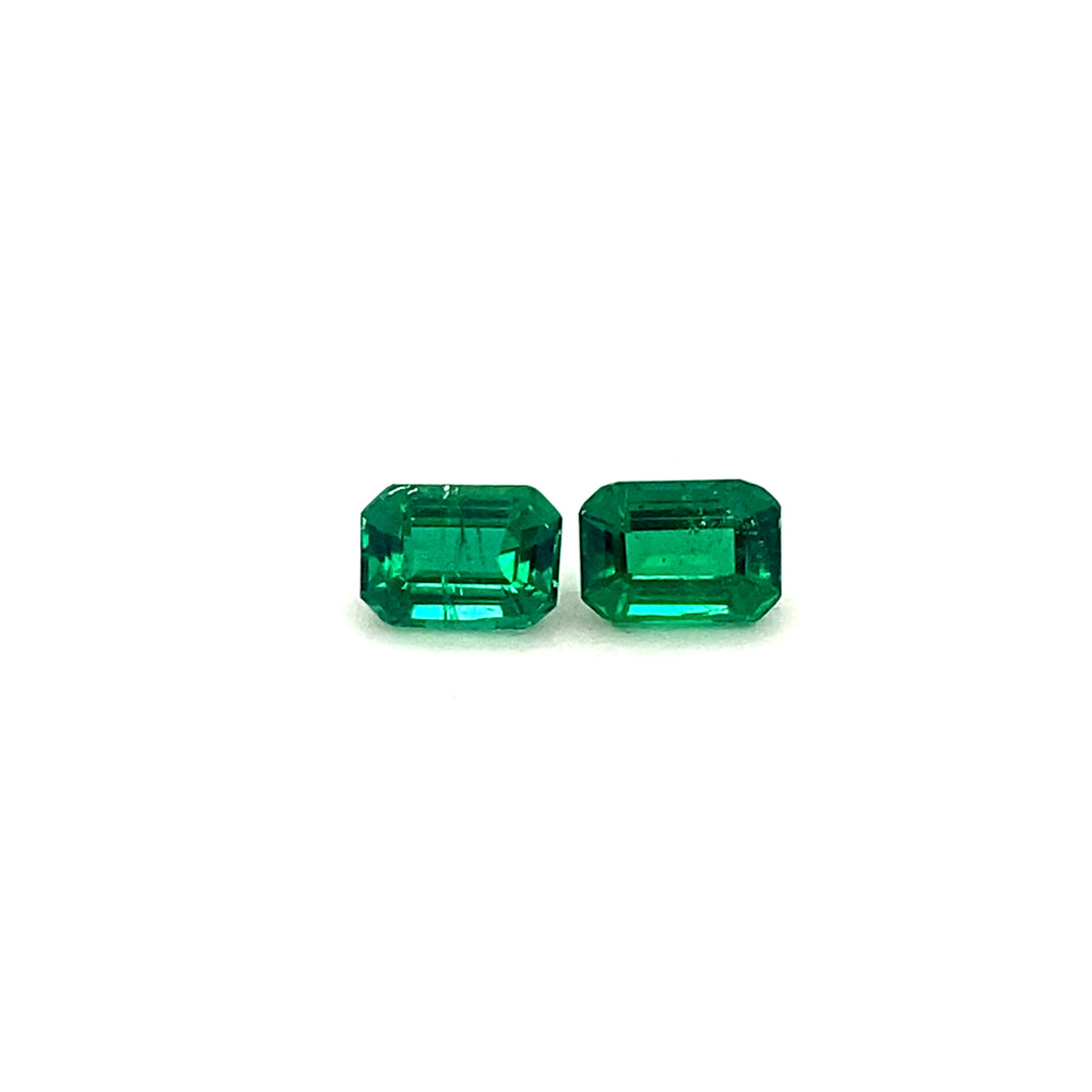 6.97x4.90x0.00mm Octagon Emerald (2 pc 1.84 ct)