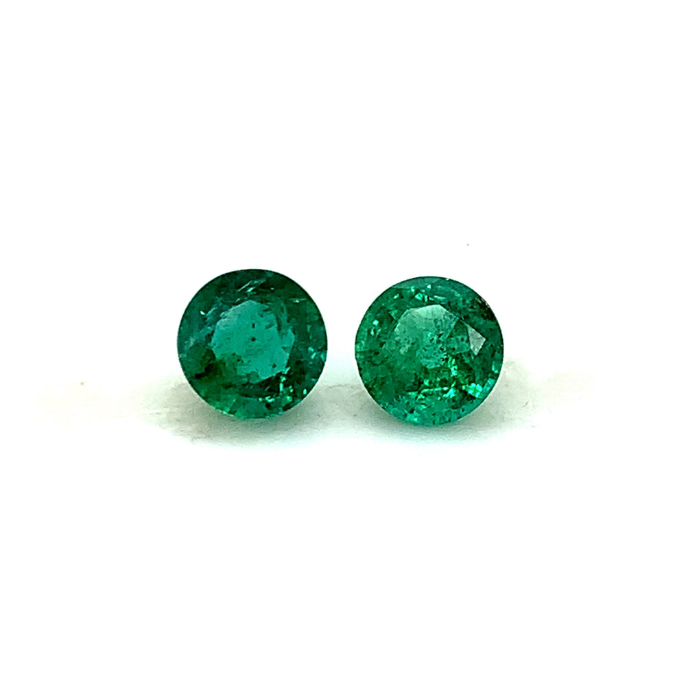 Round Emerald (2 pc 3.36 ct)