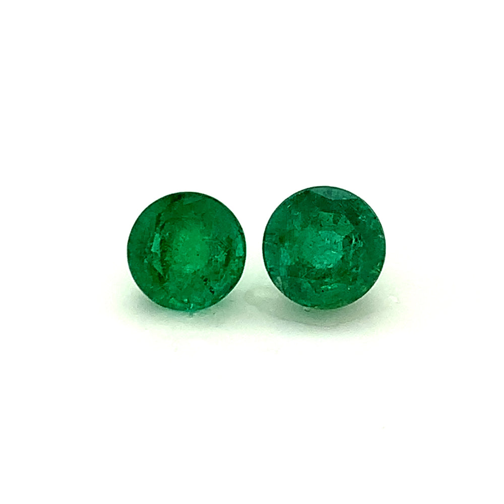 Round Emerald (2 pc 2.63 ct)