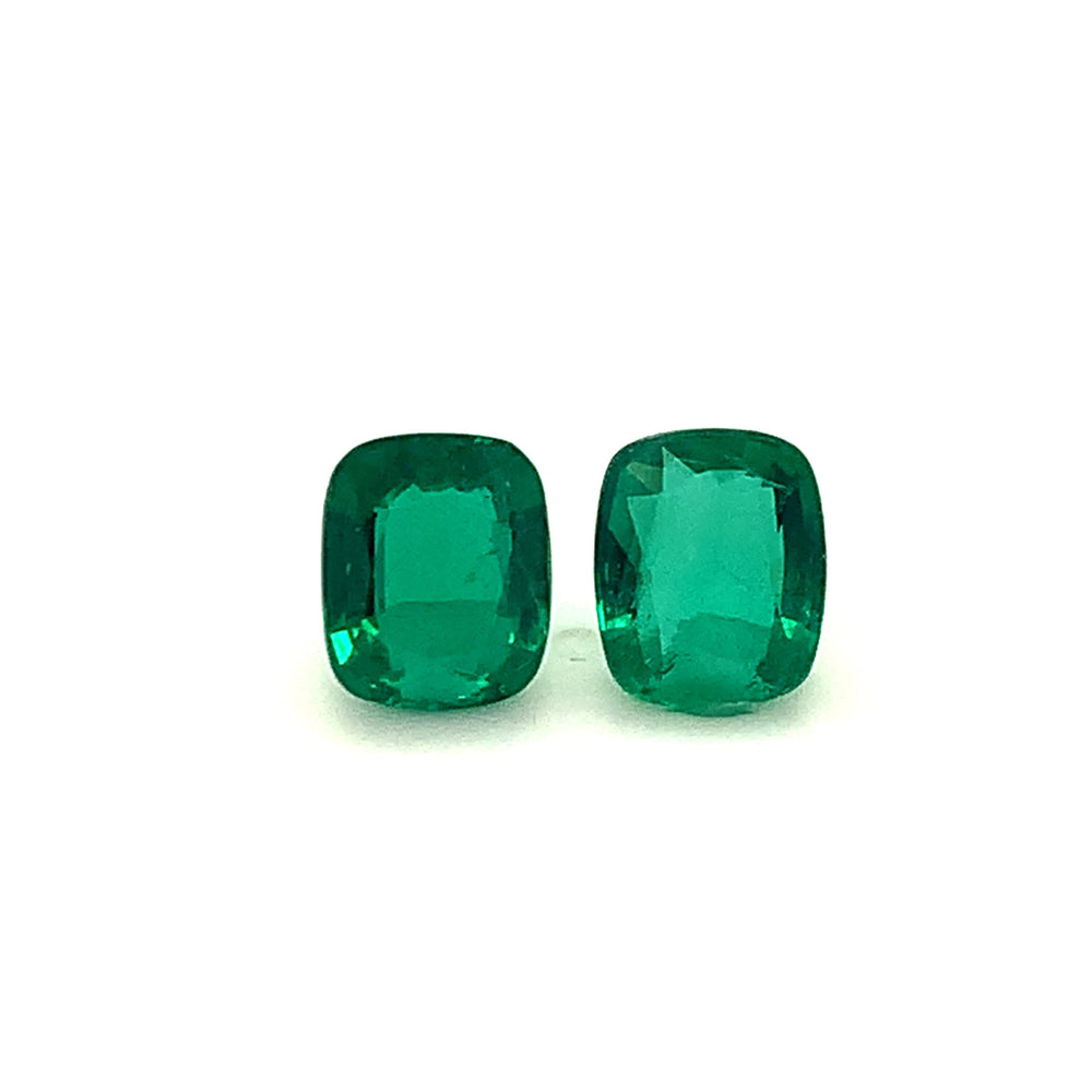 9.83x8.17x4.46mm Cushion Emerald (2 pc 5.04 ct)