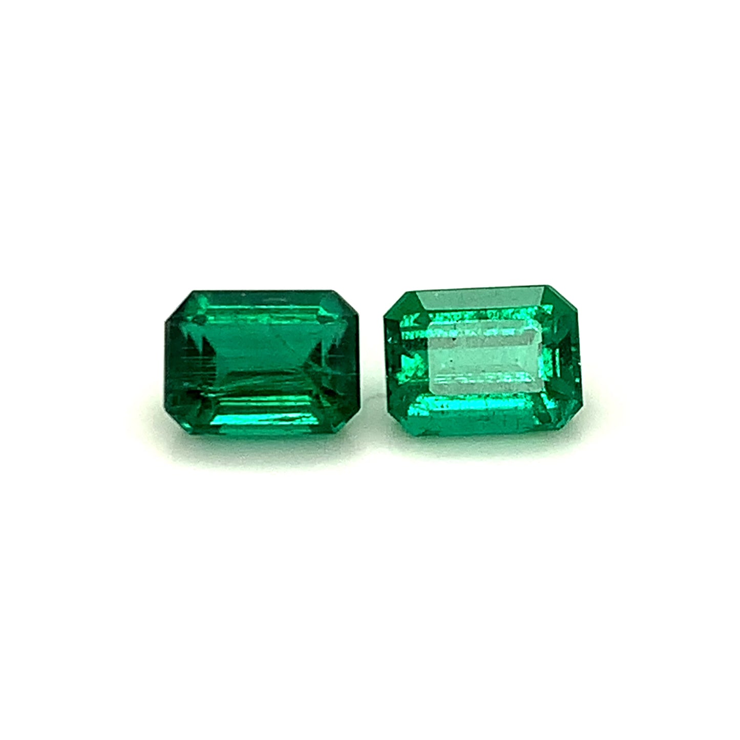 9.80x7.40x0.00mm Mixed Emerald (2 pc 6.21 ct)