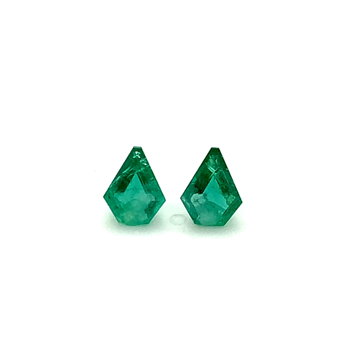 8.70x6.90x0.00mm Fancy Cut Emerald (2 pc 2.02 ct)