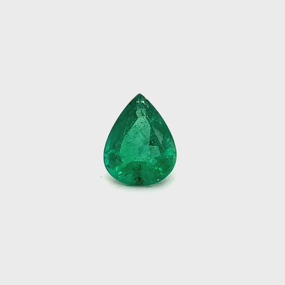 
                  
                    Load and play video in Gallery viewer, 11.48x9.11x5.38mm Pear-shaped Emerald (1 pc 3.05 ct)
                  
                