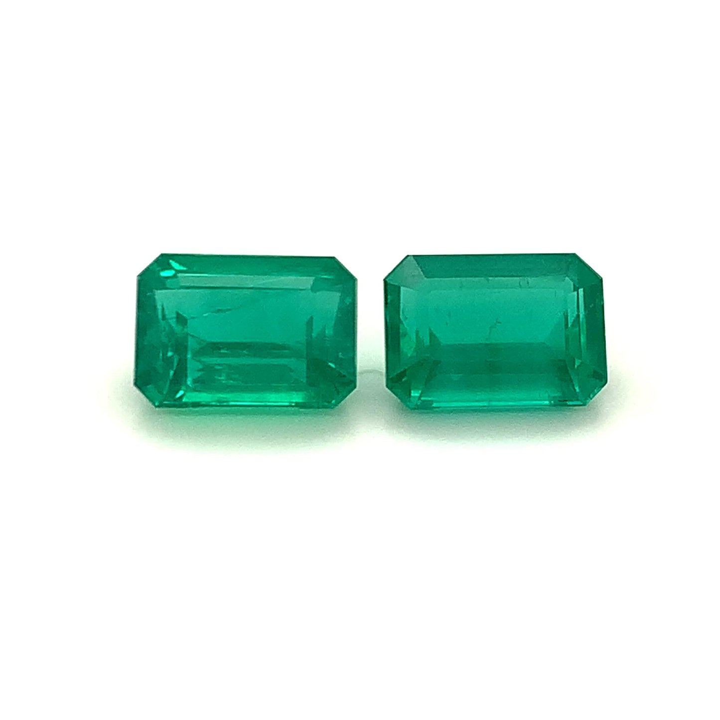 12.57x8.97x6.53mm Octagon Emerald Pair (2 pc 12.10 ct)