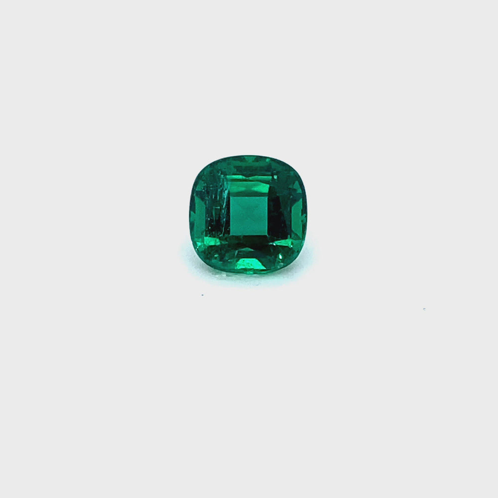 
                  
                    Load and play video in Gallery viewer, 7.44x7.37x5.02mm Cushion Emerald (1 pc 1.78 ct)
                  
                