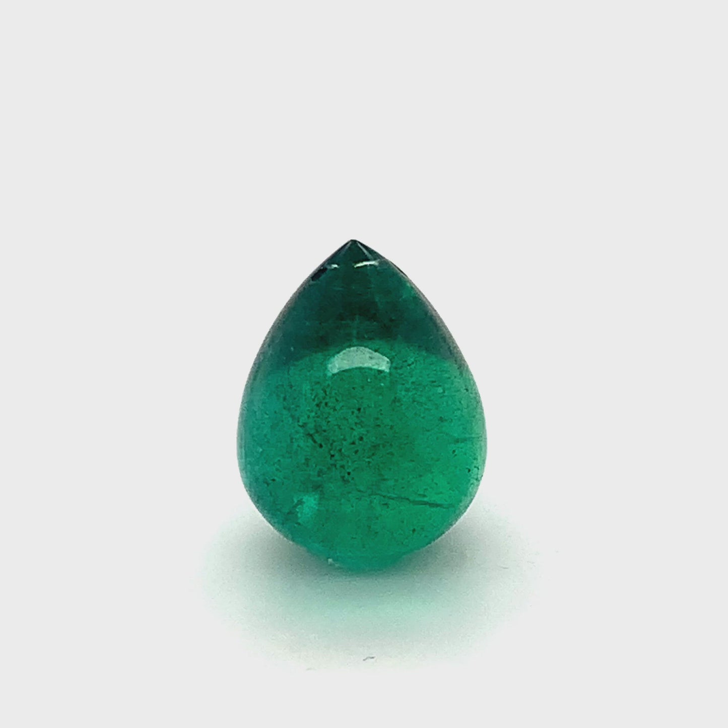 12.42x12.64x16.04mm Drop Emerald (1 pc 16.28 ct)